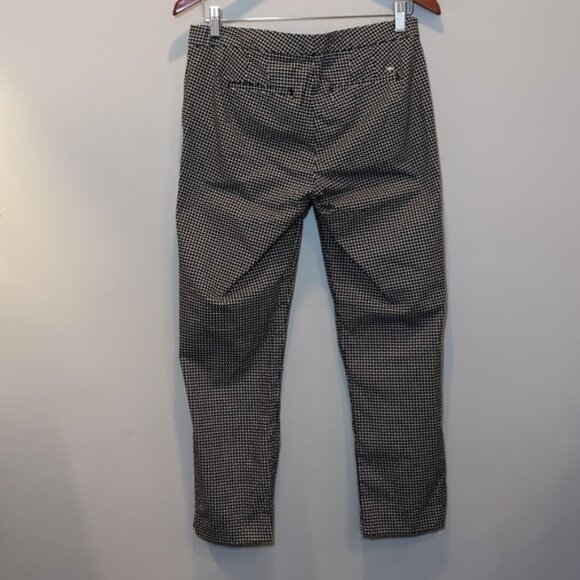Tommy Hilfiger Harper Slim Crop Pants Geometric Print Capri Trousers Size 2 - Picture 8 of 14